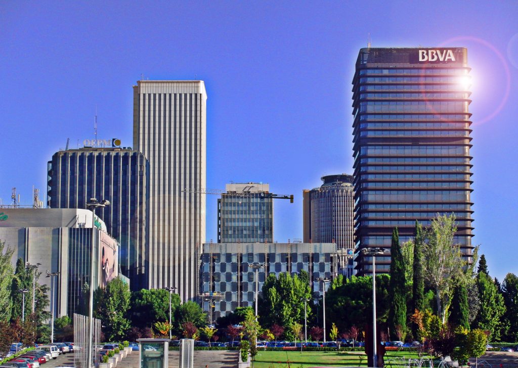 Torres de AZCA, distrito de negocios de Madrid