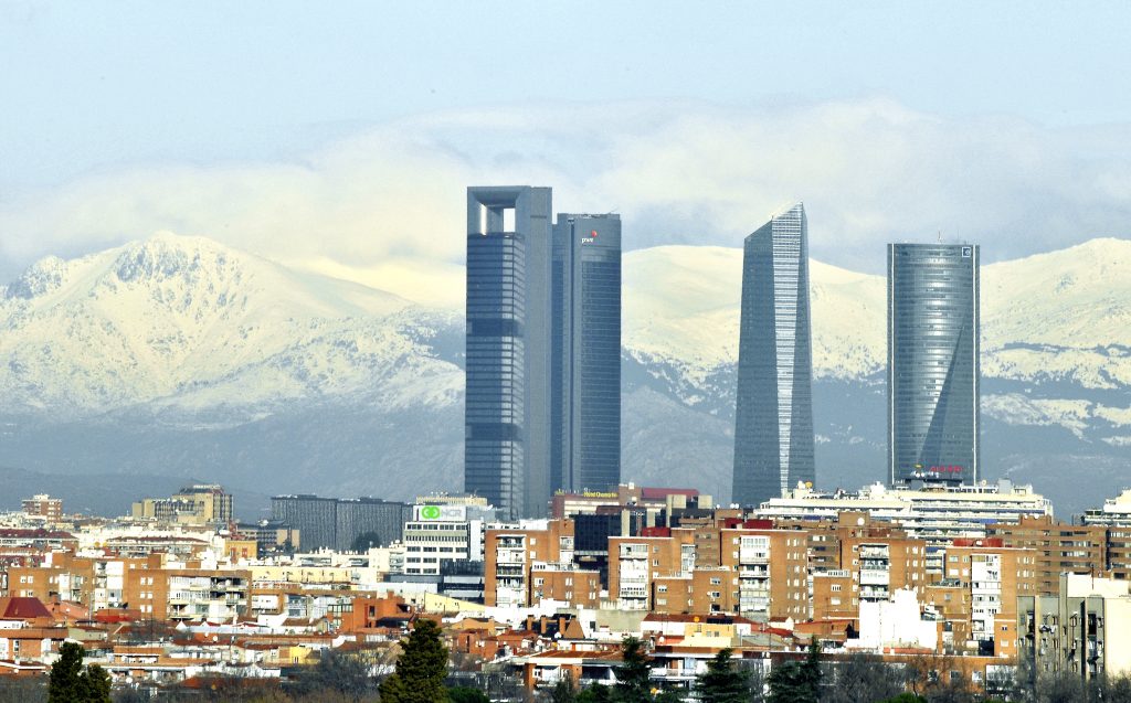 Vista de las Cuatro Torres de Madrid