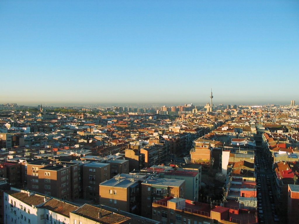 Vista del distrito de Ciudad Lineal, Madrid
