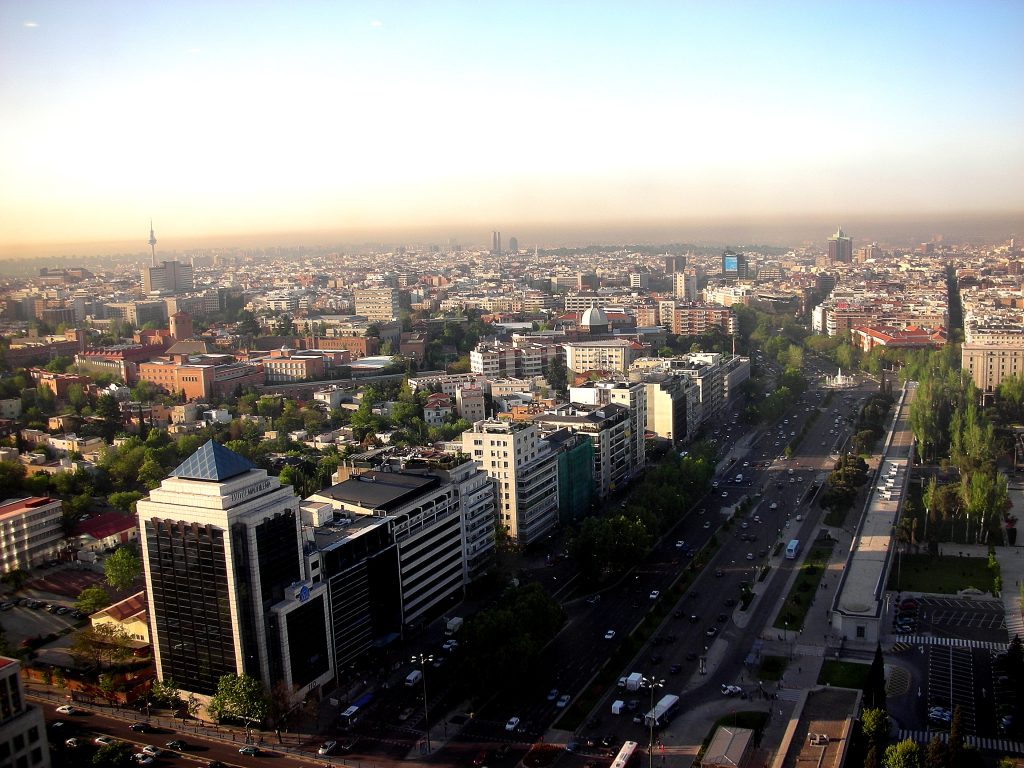 Vista del barrio de Salamanca, Madrid